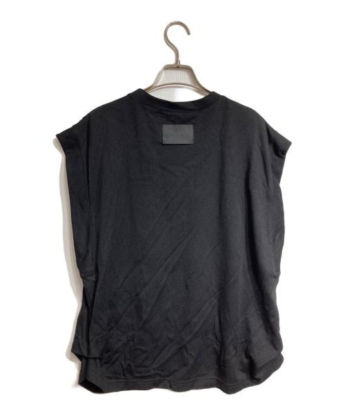 COGTHEBIGSMOKE Women’s Black Sleeveless Top, Stylish Stretchy Crew Neck, Size Fr
