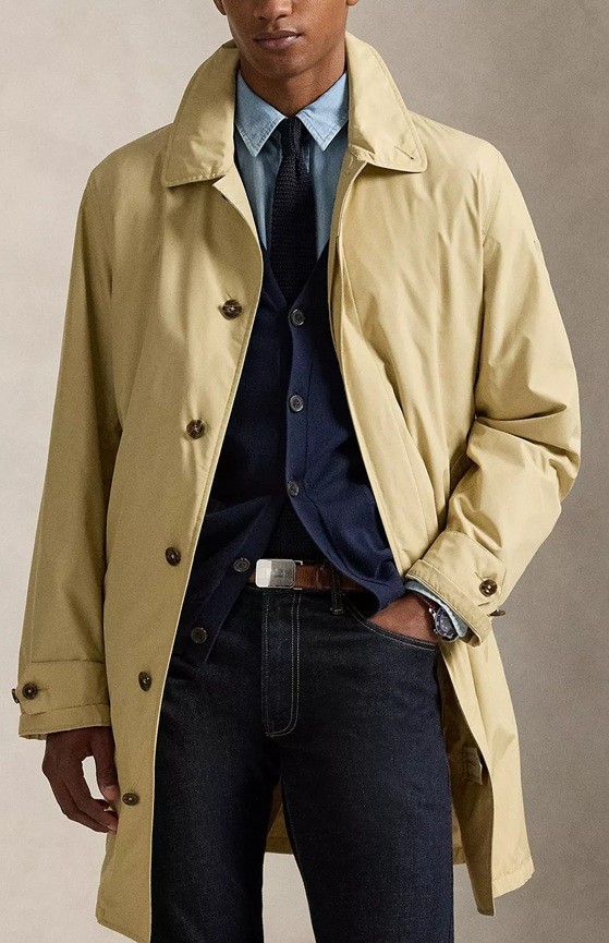 Polo Ralph Lauren Men’s Logo Patch Lightweight Walking Coat – M