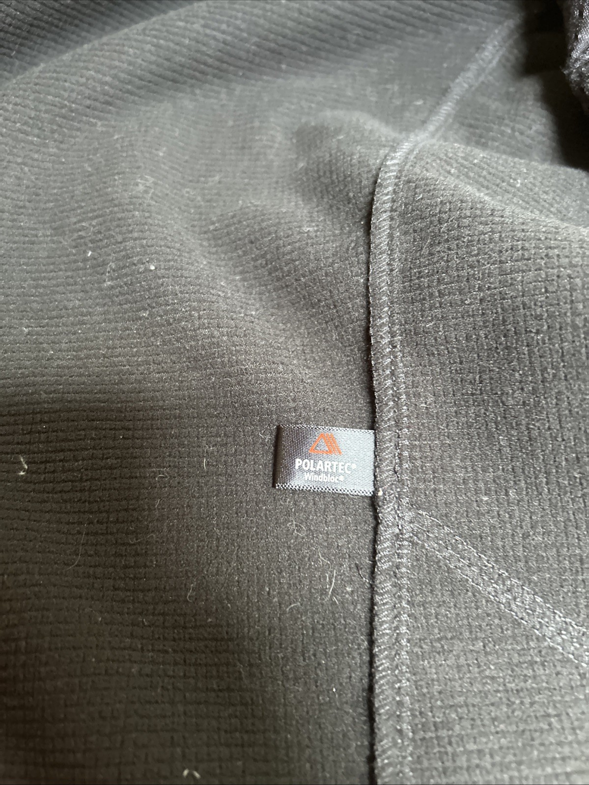 Patagonia Soft Shell Hike Run Jacket Men’s S Fleece Lined Zip Black logo Ski