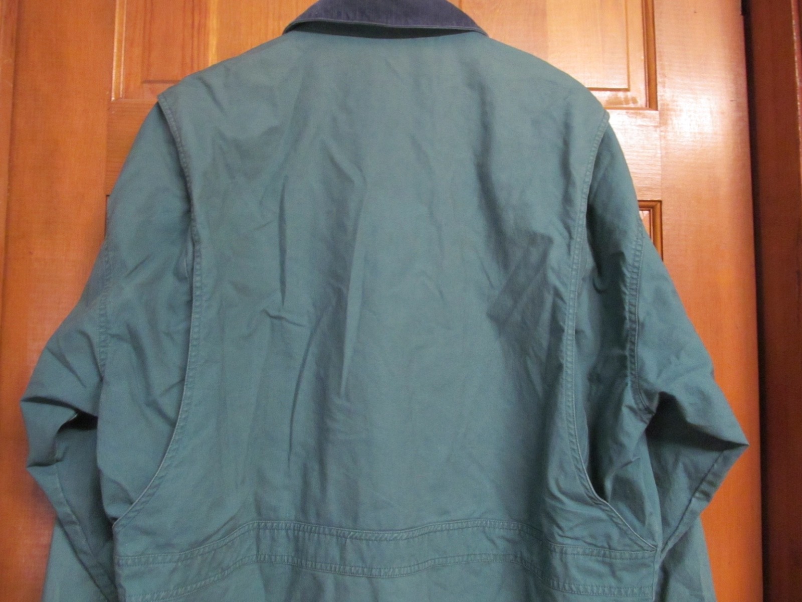 VTG Life’s Adventures Mens Large Chore Coat Green Barn Jacket Corduroy Collar