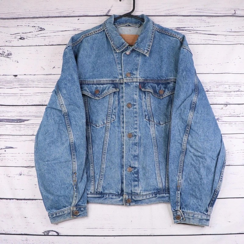 Levi’s Denim Trucker Jacket Mens S Type 3 Vintage Canada Relaxed Boxy 75525