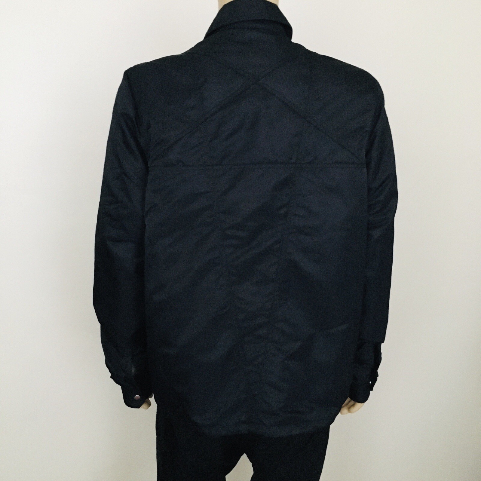 Rick Owens DRKSHOW BRET 1 – Zipfront Men’s Jacket – Black Size XL – DU01D1783 –