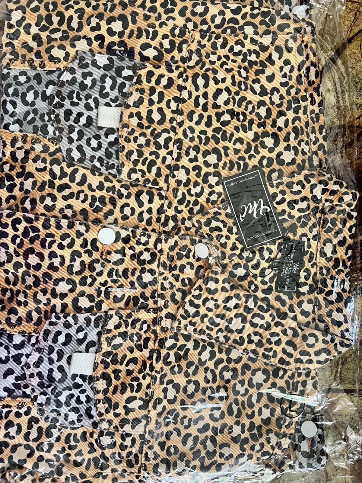 Animal print Jacket Hideout Clothing Co. Size L Men’s «Frosty Tropics» NWT