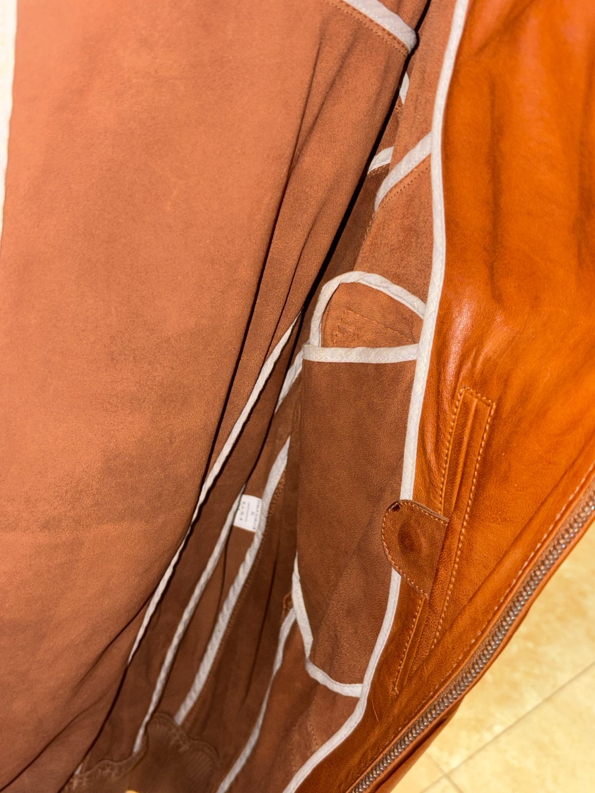 Brunello Cucinelli AUTHENTIC Collector’s Brown Leather Jacket