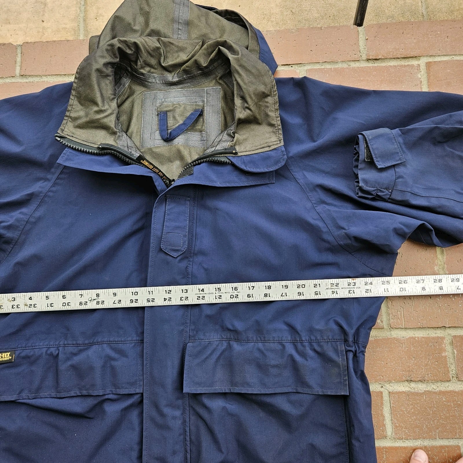 Propper Best Defense Foul Weather Parka Jacket Mens Large Gore Tex USA Navy
