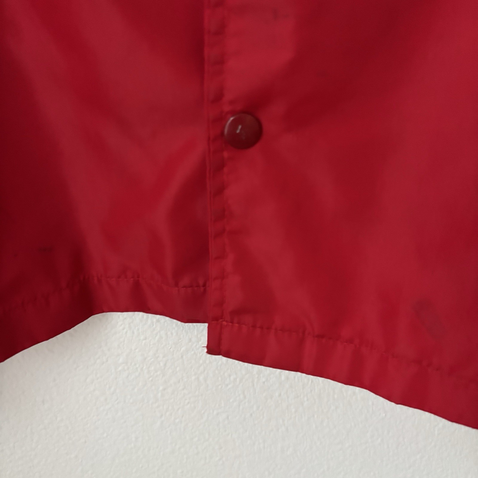 Vintage United States Marine Corps Jacket Red Snap Front Lightweight Fits Medium