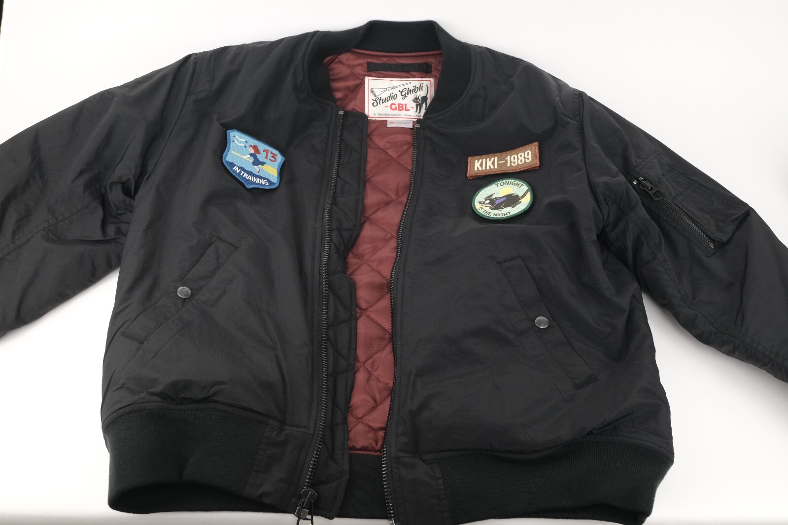 Studio Ghibli Kiki’s Delivery Service MA-1 Bomber Jacket Size L NWT US Seller