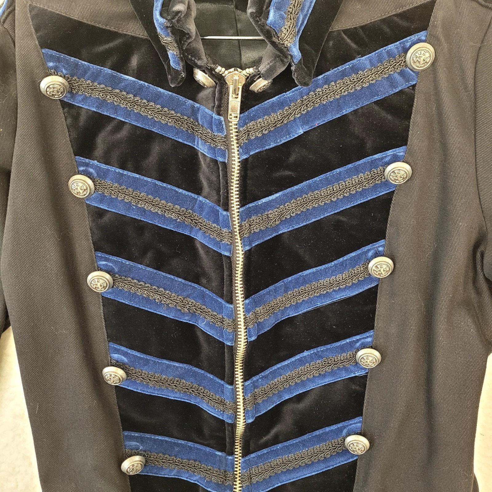 Shrine Of Hollywood Steam Punk Marching Band Zip Front Lined JACKET SMALL