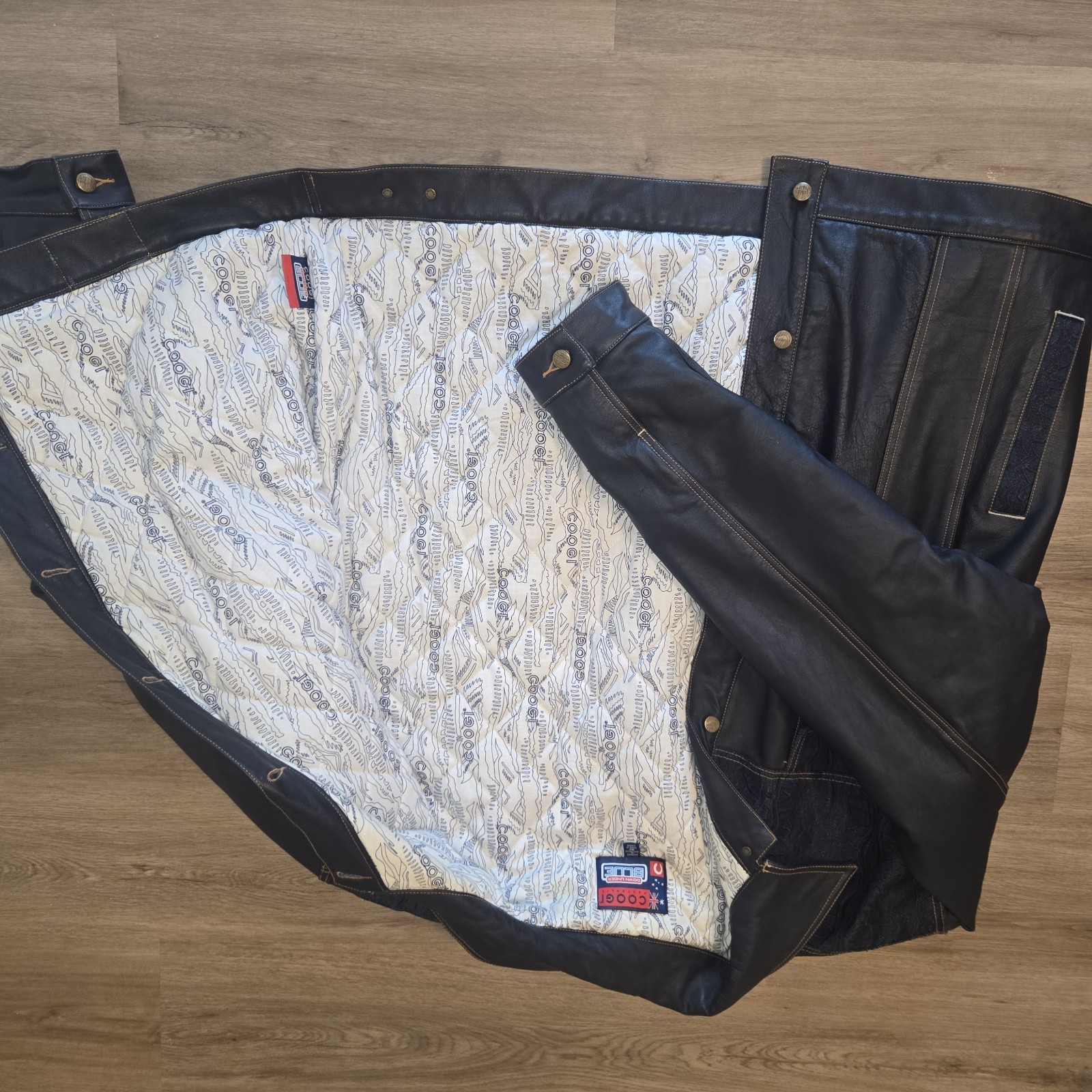 RARE Vintage COOGI Authentic Leather & Denim 2-Piece «THE HOLY GRAIL» Worn 1x
