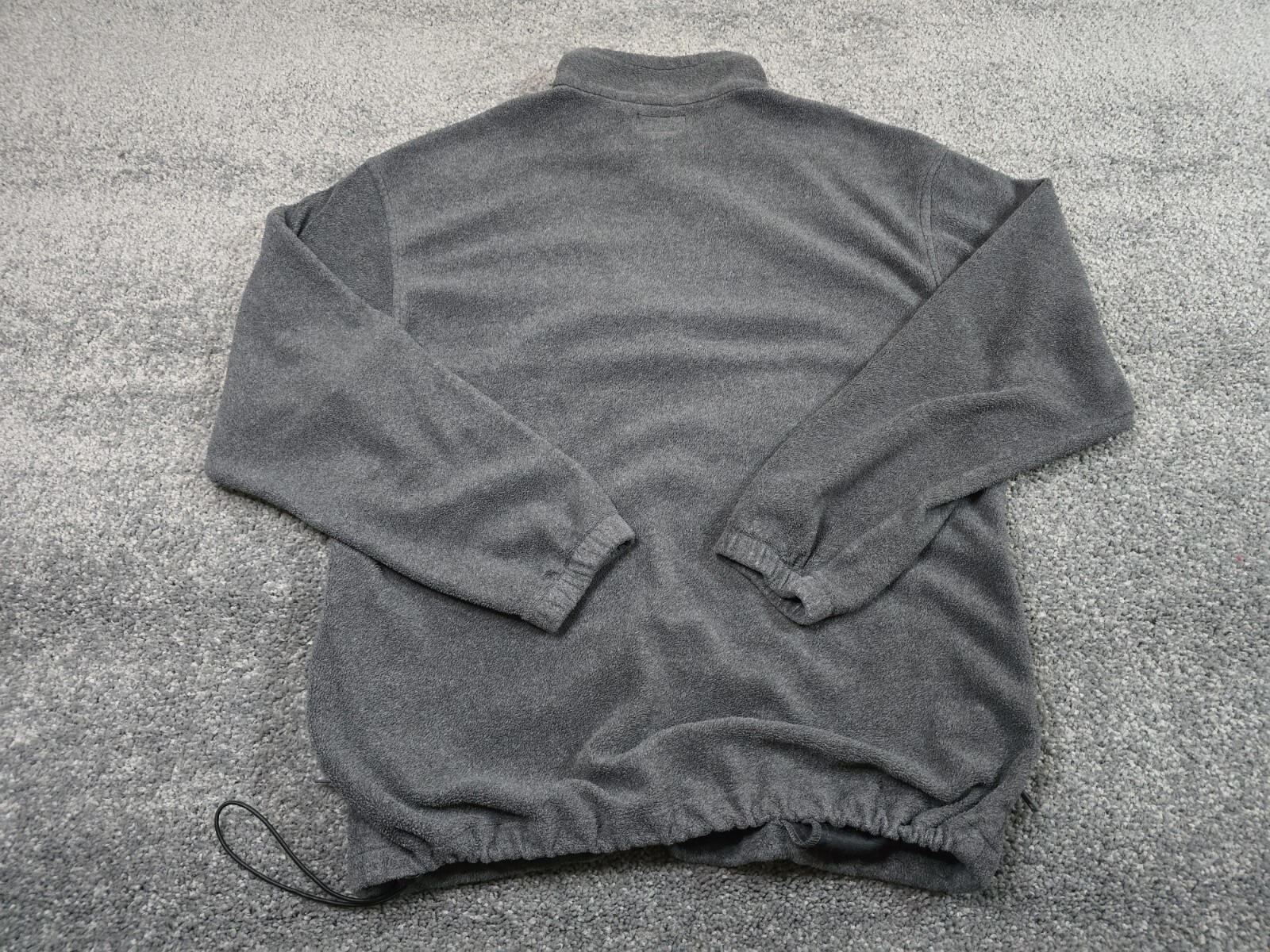 Vintage Great Northwest Fleece Jacket Mens Grey Pullover Soft Minimalist 90s