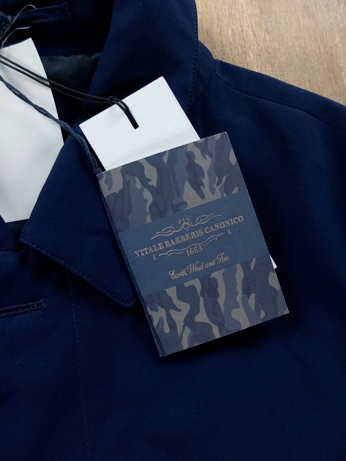 (NO CUSTOMS TAX) LUIGI BIANCHI navy blue water resistant trench coat Size 3XL