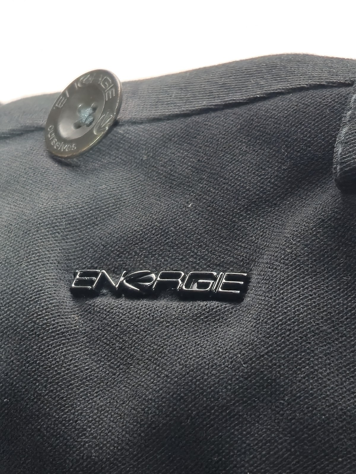 Mens Energie Vintage Military Style Double Breasted Jacket Size S Black Excellent…