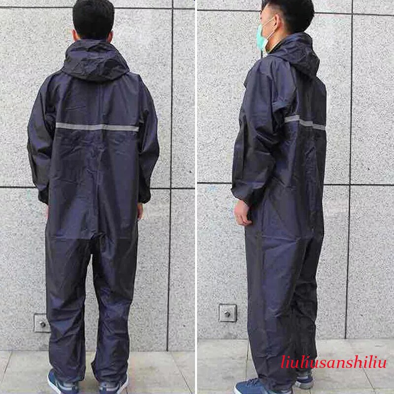 Conjoined Rain Suit Motorcycle Waterproof Raincoat 1 Piece Men Fashion Work