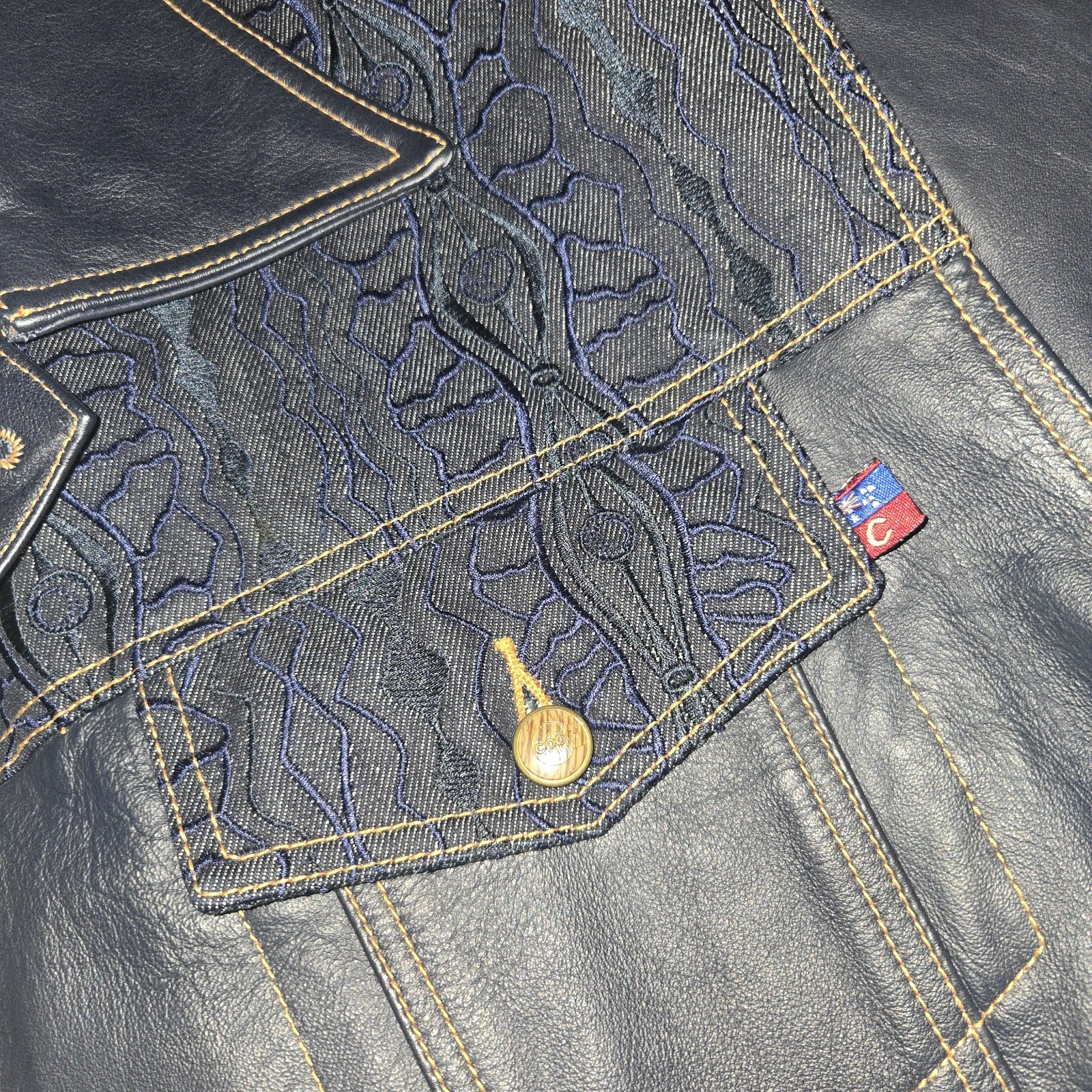 RARE Vintage COOGI Authentic Leather & Denim 2-Piece «THE HOLY GRAIL» Worn 1x