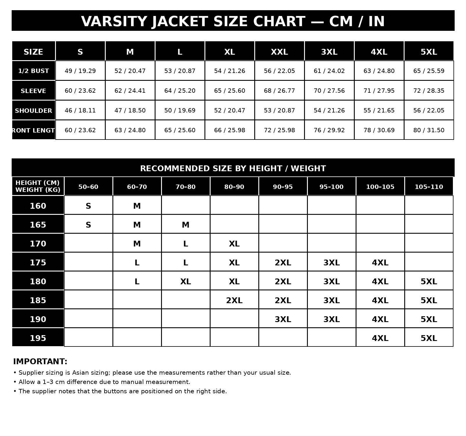 Unisex Varsity Letterman Baseball Jacket College Bomber Fleece Streetwear