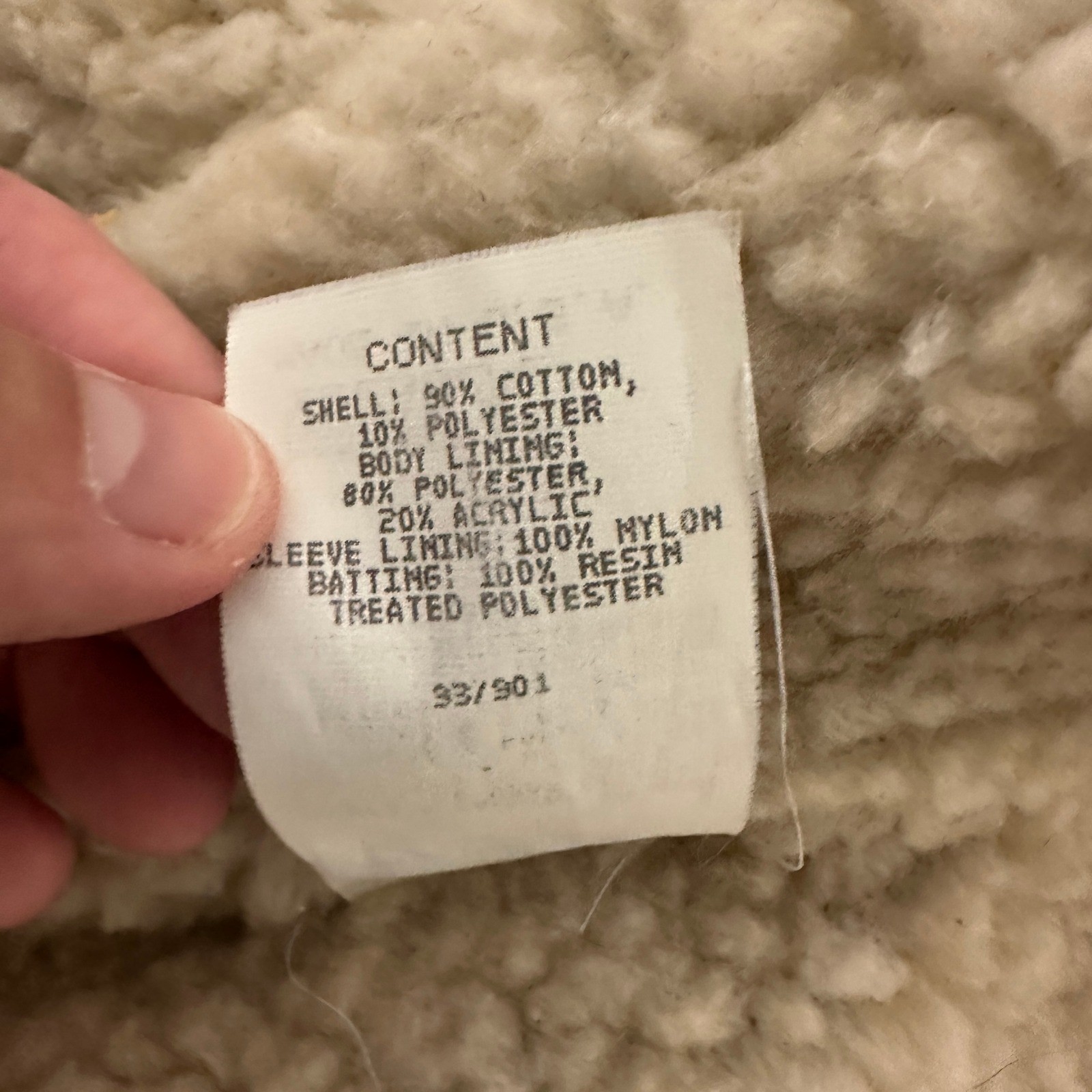 Canyon Guide Outfitters Corduroy Sherpa Lined Ranch Coat Brown Mens XL