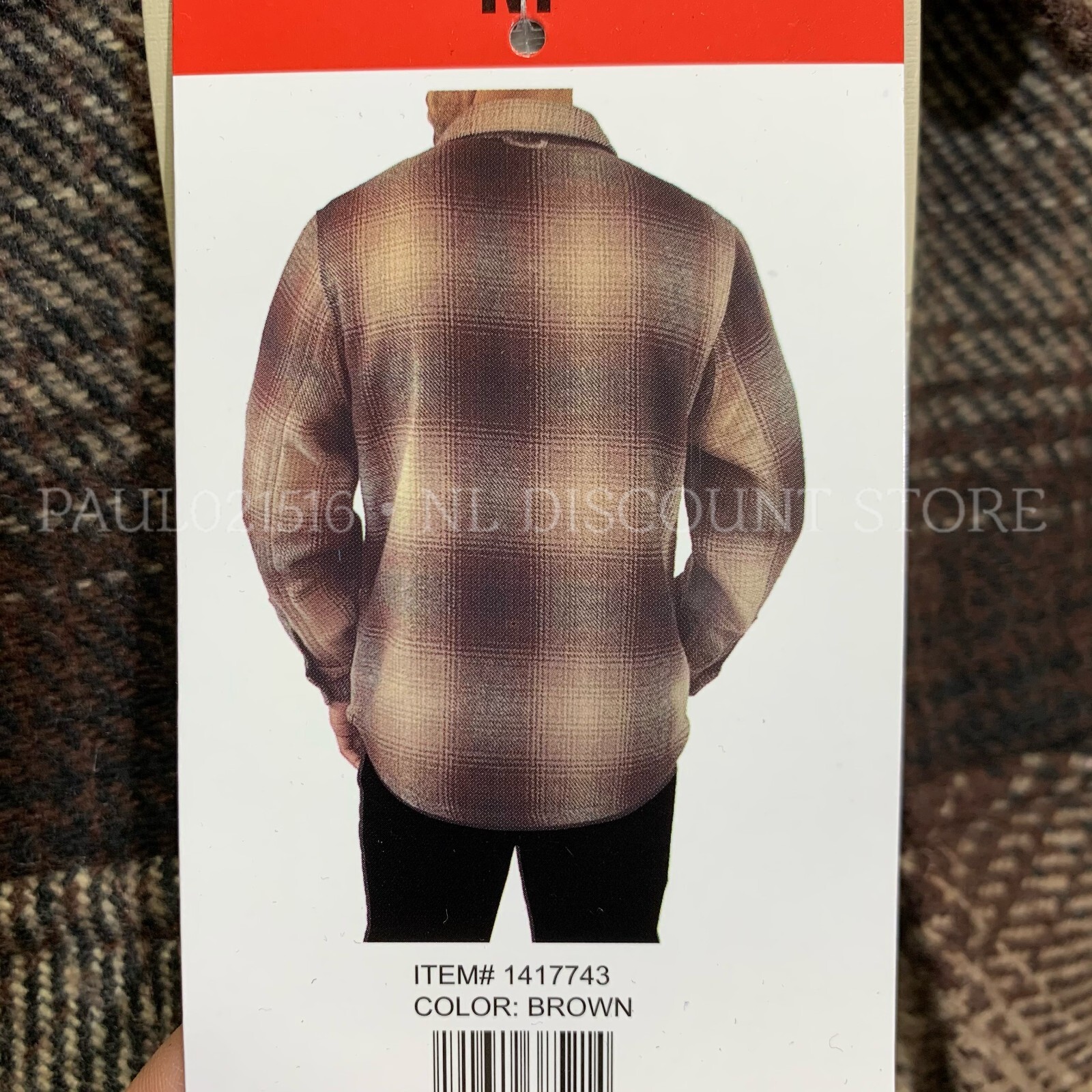 JACHS Men’s Premium Shirt Wool Blend Jacket w Inside Pocket ~ Brown ~ M XL XXL