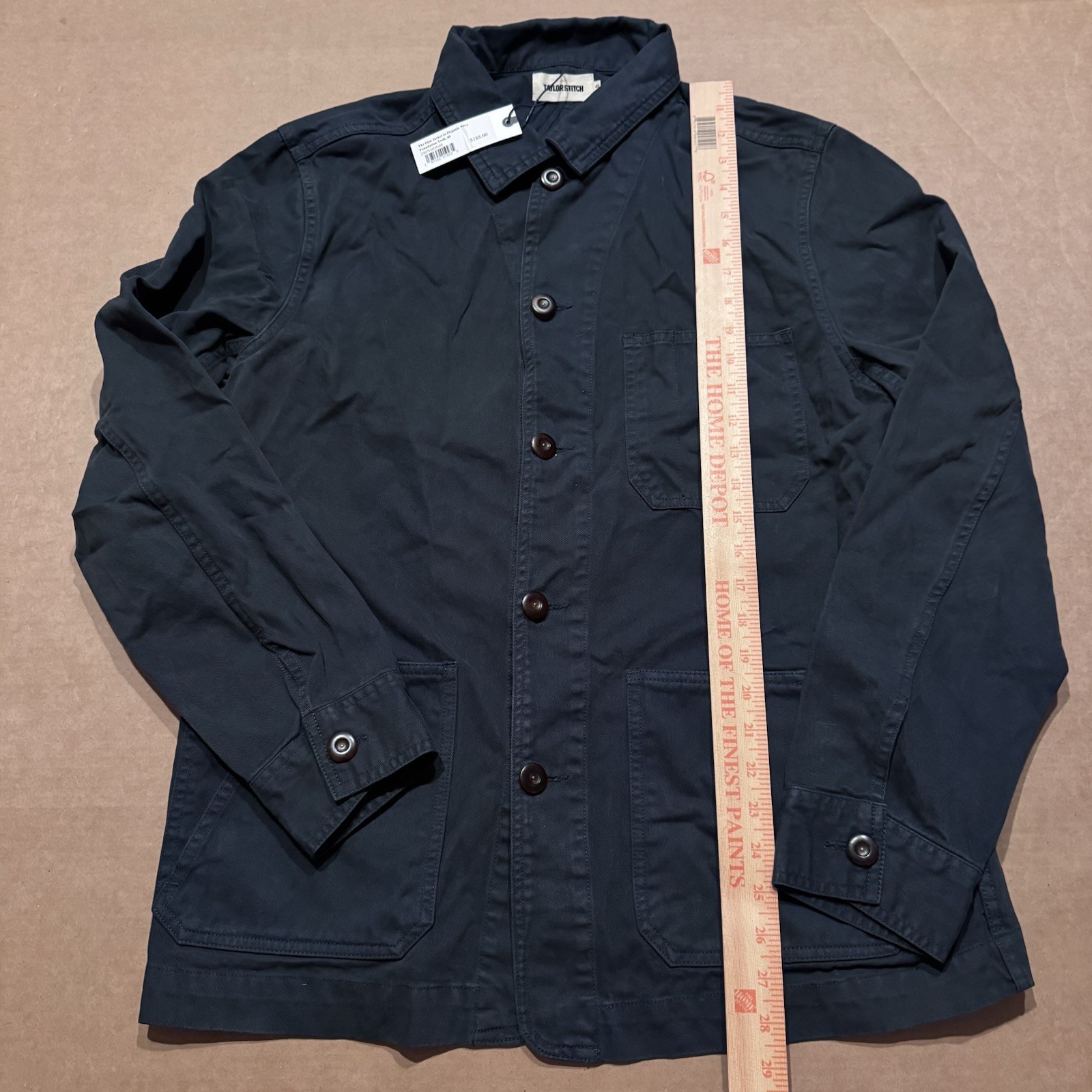 Taylor Stitch The Ojai Jacket in Organic Navy Foundation Twill 40 Medium New