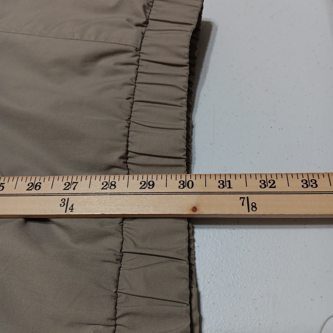 Members Only Jacket Mens 3XLT Beige Mariner Full Zip Windbreaker Elastic Hem