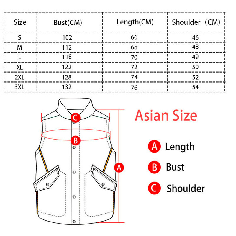 Men’s vest, zipper button, motorcycle, casual leather vest