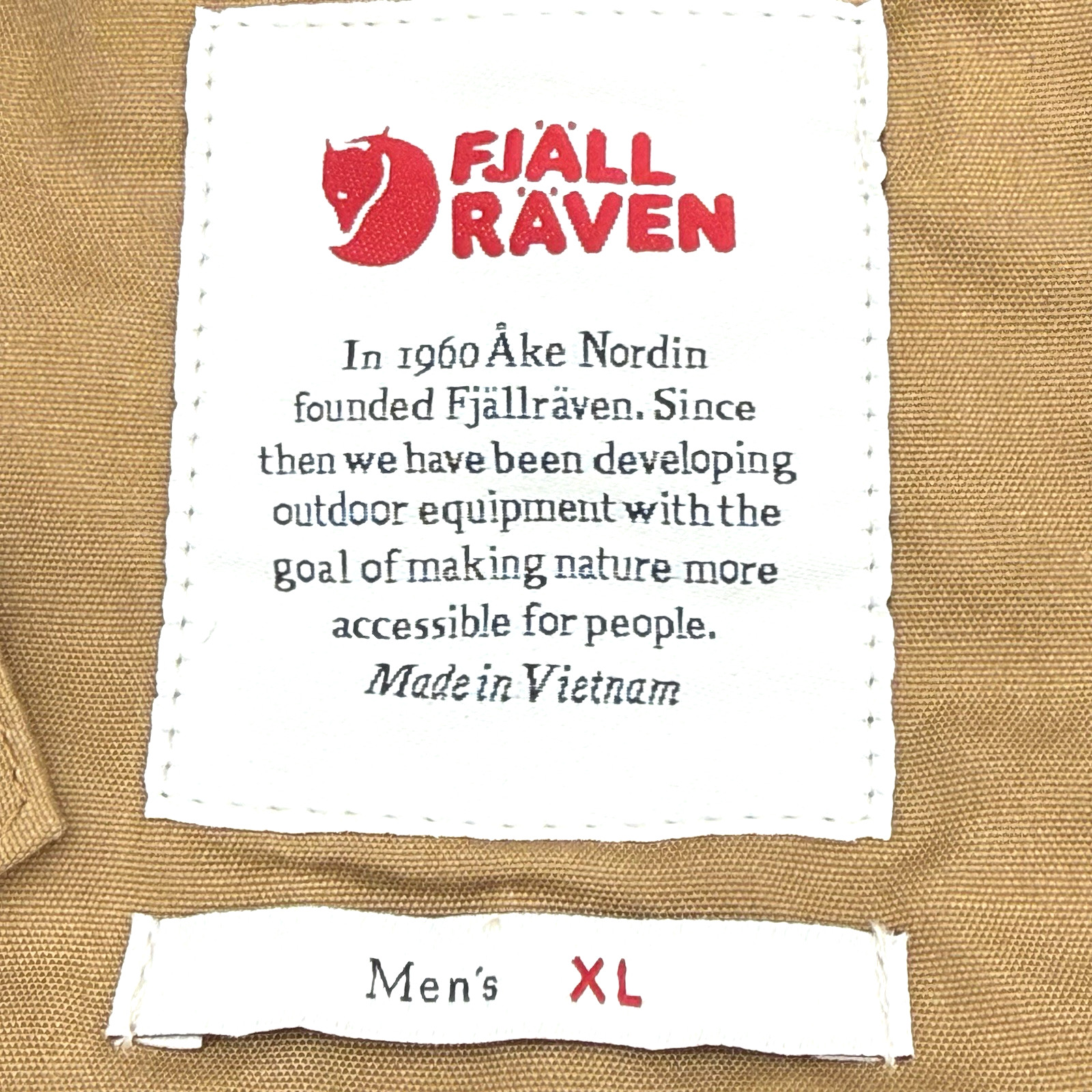 Fjallraven Skogso Jacket Men’s Size XL Buckwheat Brown 81698-232