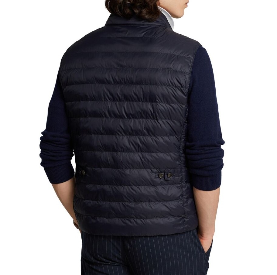 Polo Ralph Lauren Waterproof Insulated Jacket Suit Waistcoat Vest Pinstriped XL