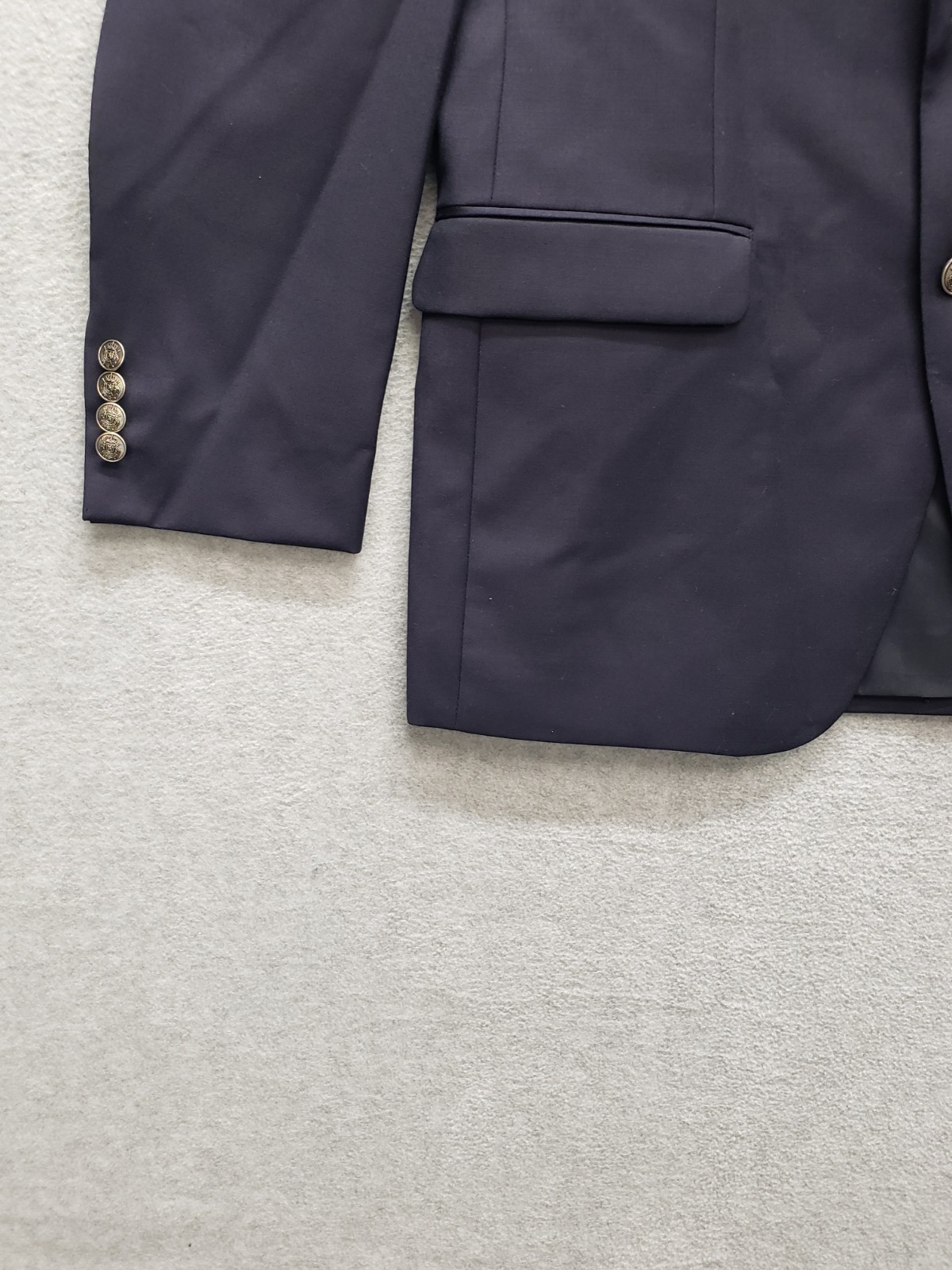 Lauren Ralph Lauren Men Blazer Jacket 38R Navy Blue Two Button Pockets Business