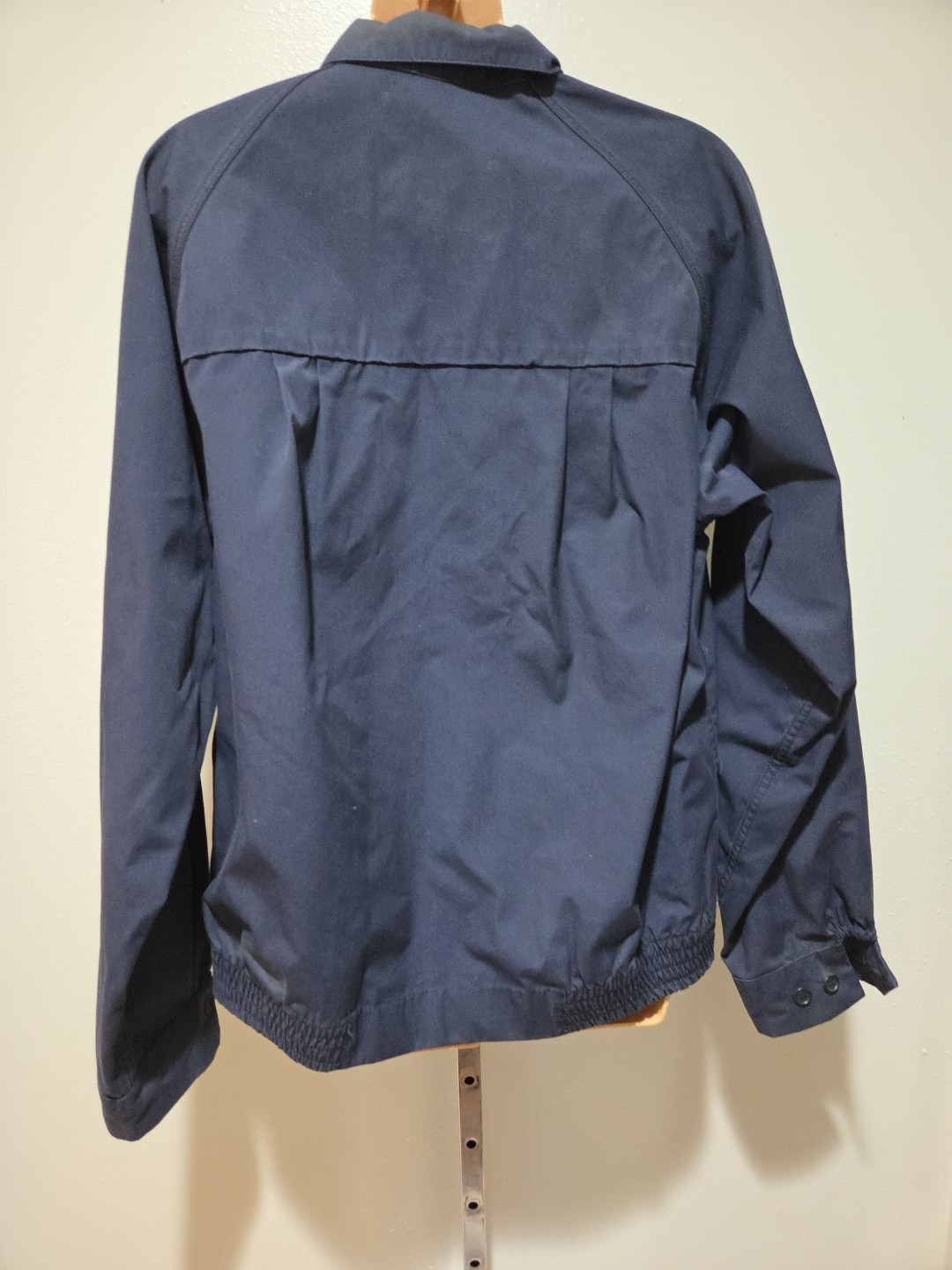 English Squire Men’s Blue Full Zip Harrington Jacket Vintage Sz L 40 Made In USA