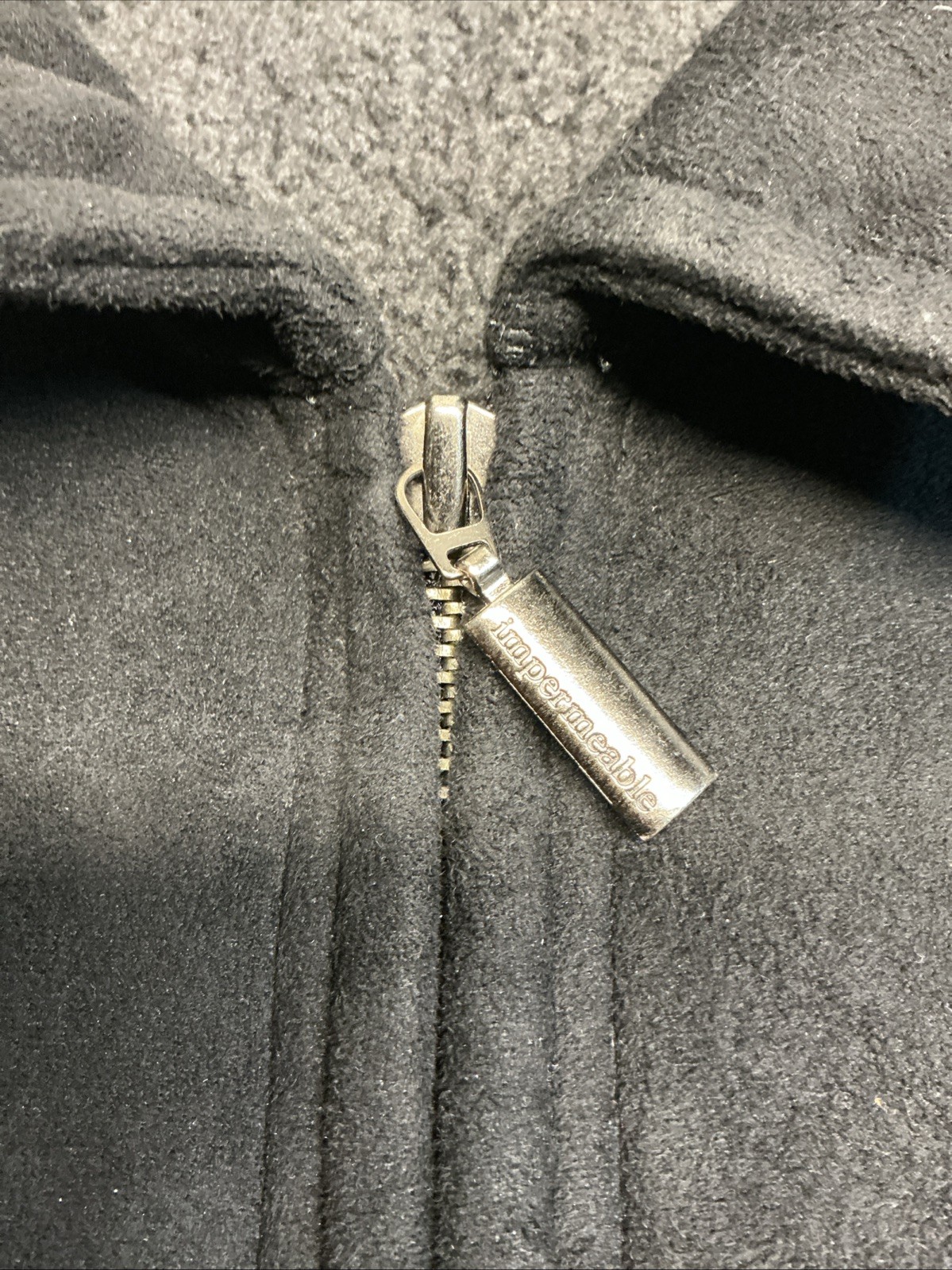 dark gray faux-suede full-zip jacket