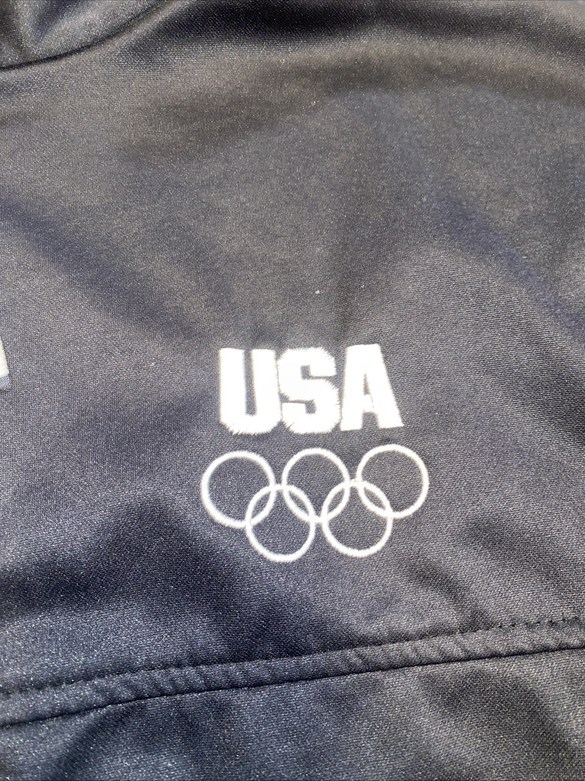 United States Olympic Committee Warm Up Track Jacket Size L Zip Up Team USA