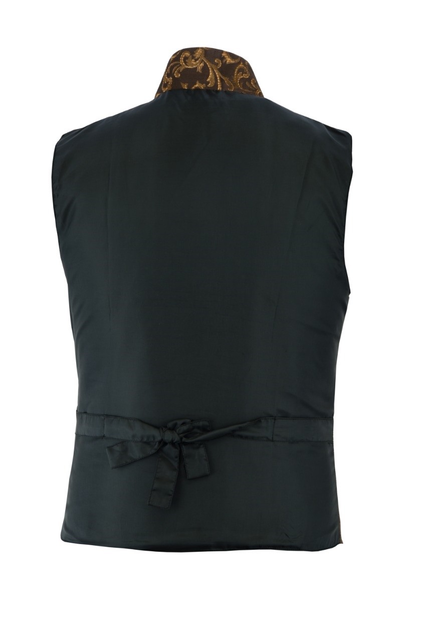 Men’s Brocade Double-Breasted Vest Waistcoat Gothic Aristocrat Steampunk