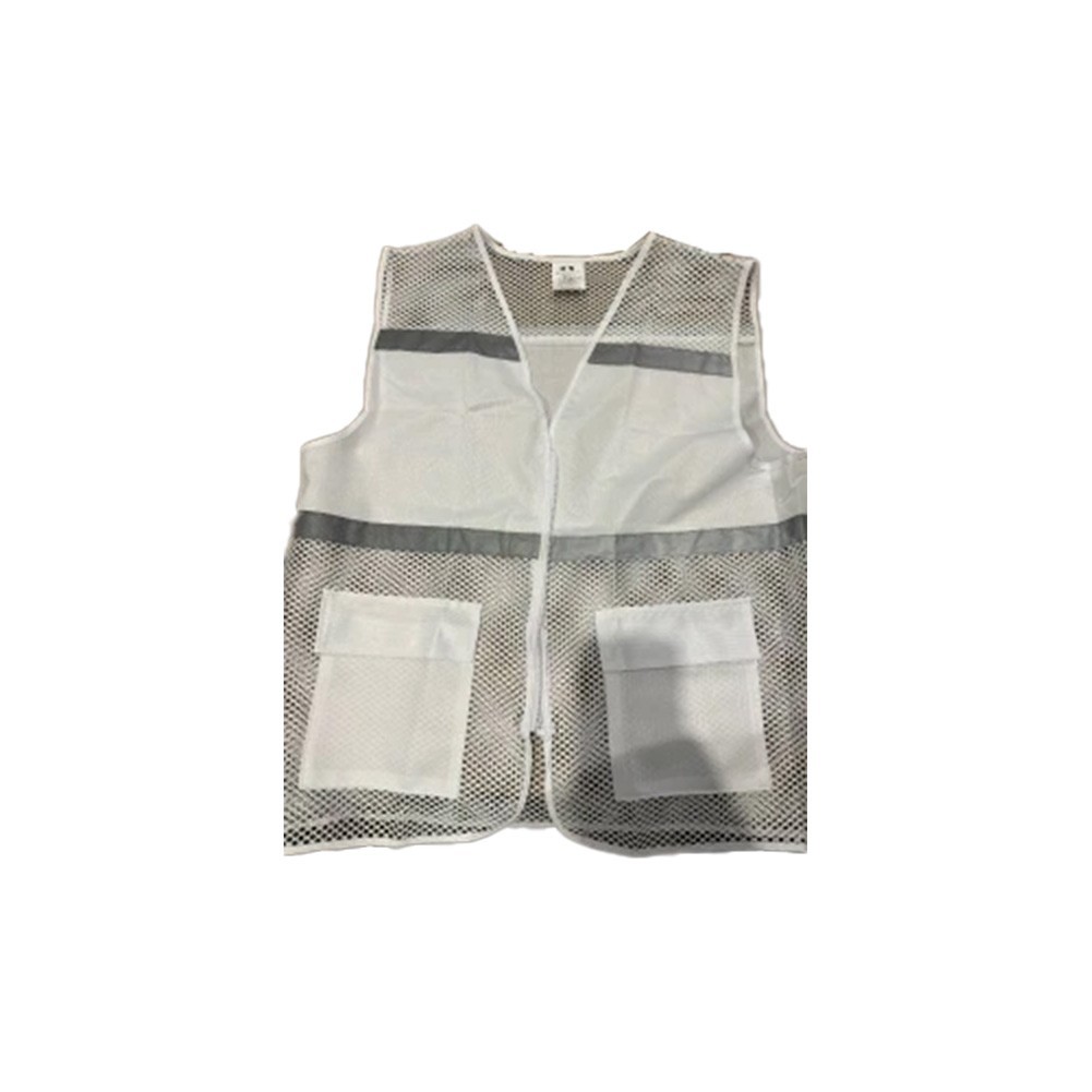Breathable Reflective Strip Workwear Mesh Vest for Men and Women in Summer