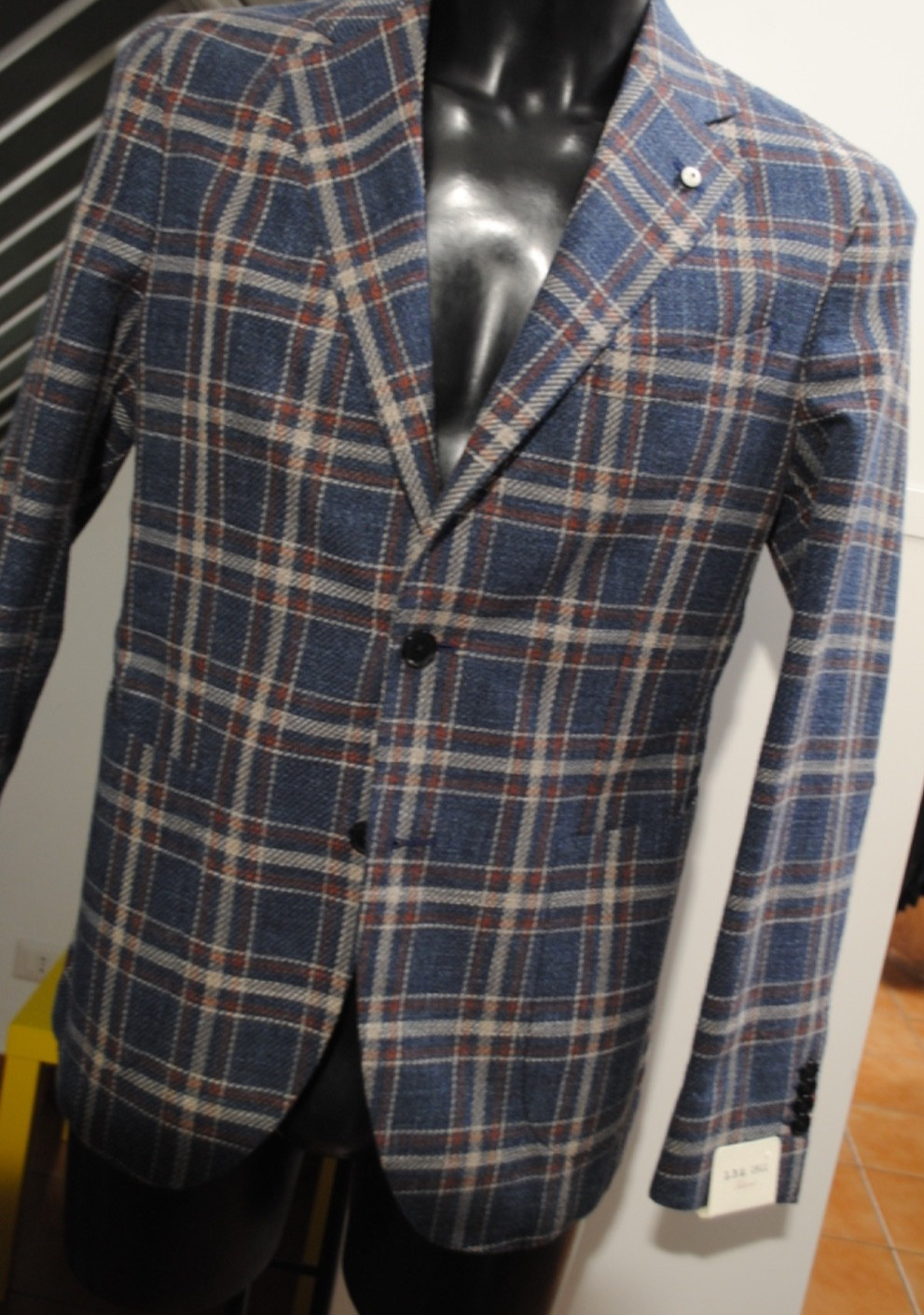 L.B.M. LUIGI BIANCHI MANTOVA JACKET SIZE 50 453.00 COTTON CARD PICTURES