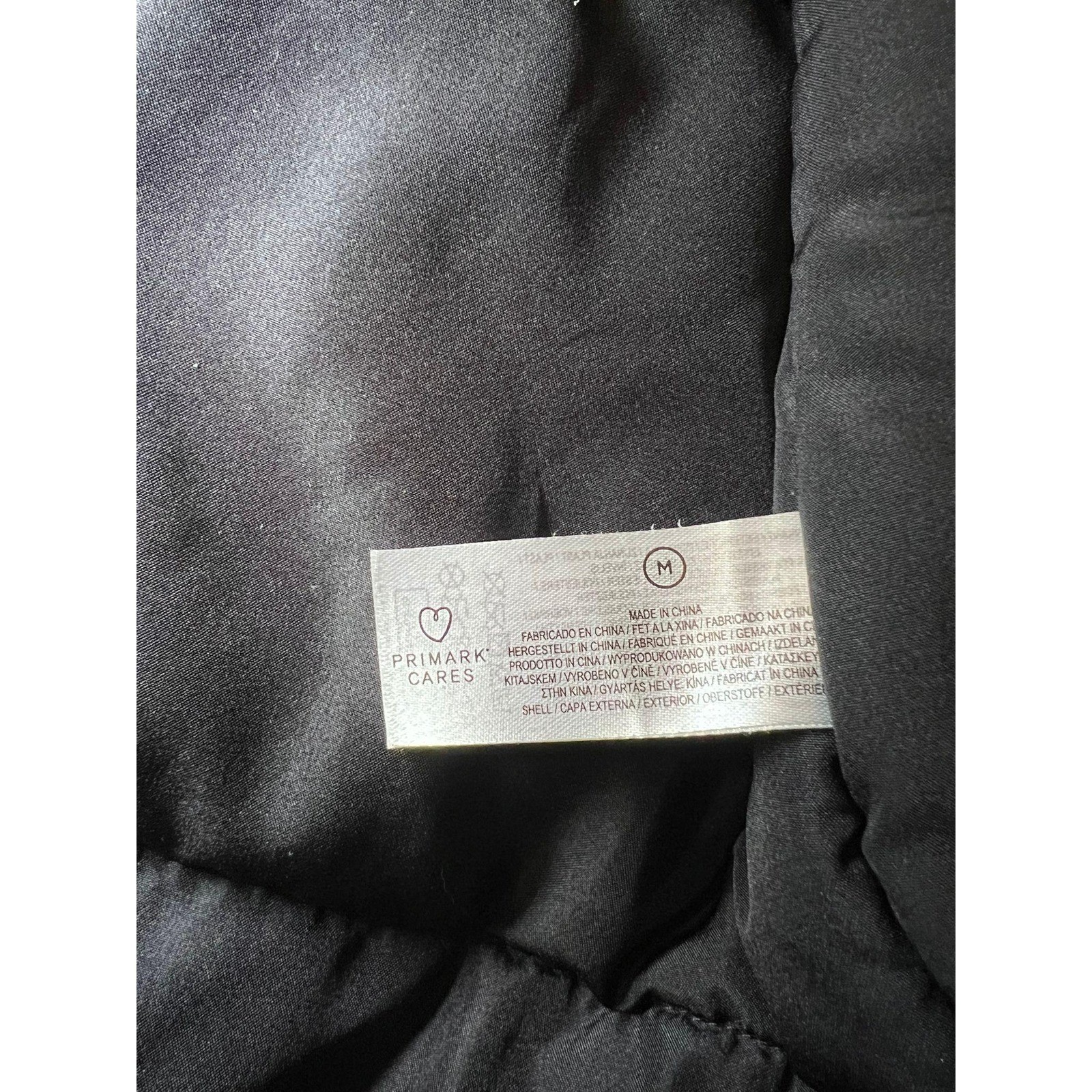 Primark Men’s Navy Blue Hooded Parka Jacket Medium Shower Resistant Thermal