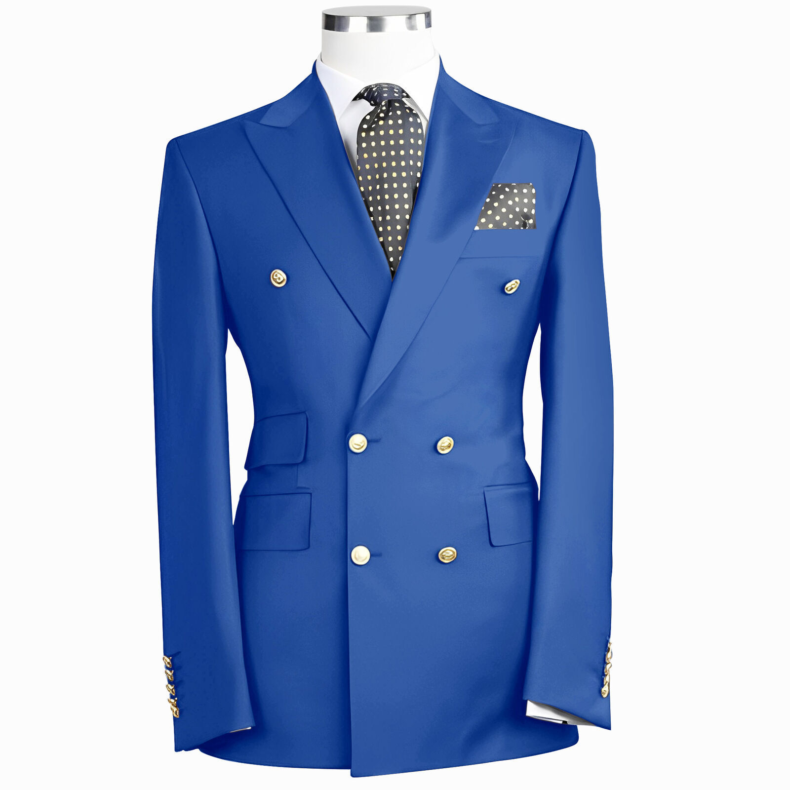 Double Breasted Business Men’s Suit Jacket Formal Groom Tuxedo Party Prom Blazer