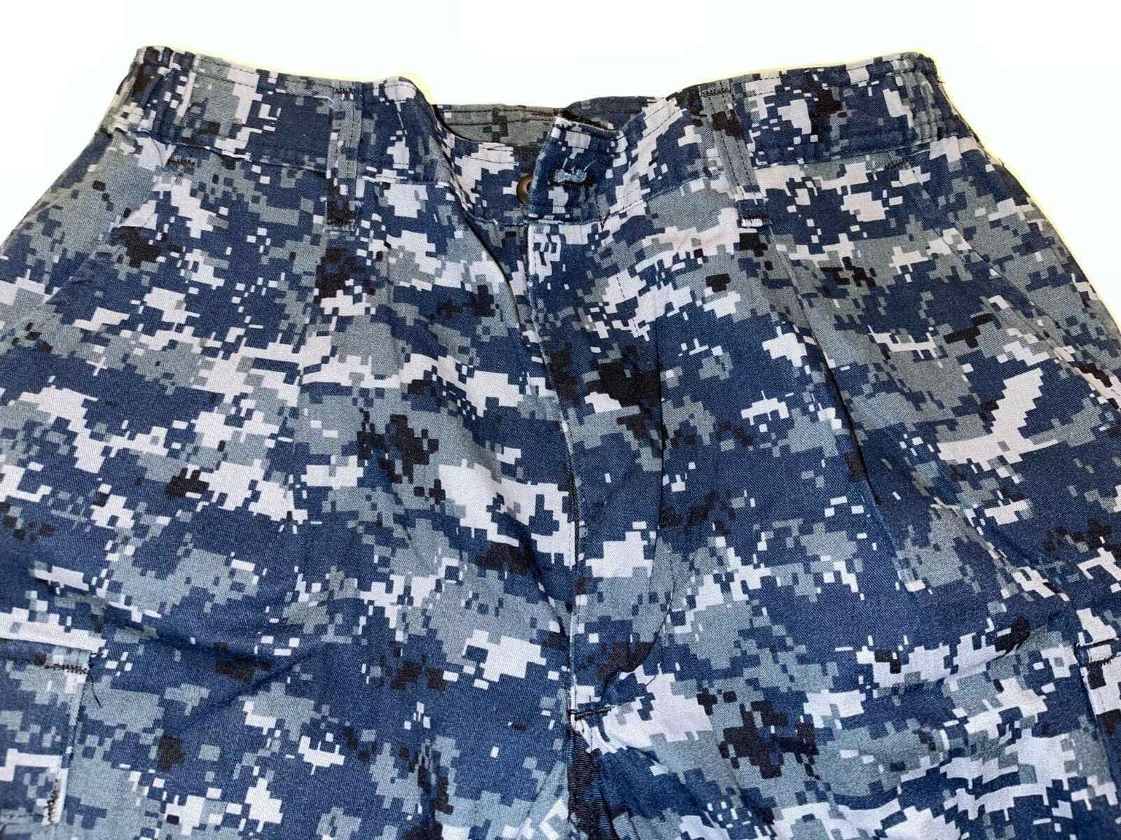 US NAVY NWU TYPE 1 BLUE DIGITAL CAMOUFLAGE BLUEBERRY UNIFORM PANTS TROUSERS