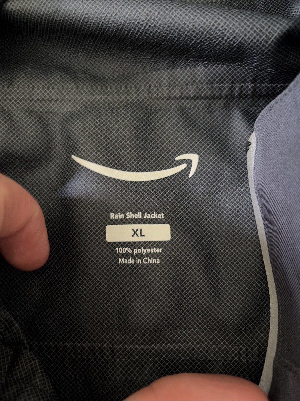 Amazon Prime Driver Rain Shell Jacket Sz Xl Full Zip Reflective