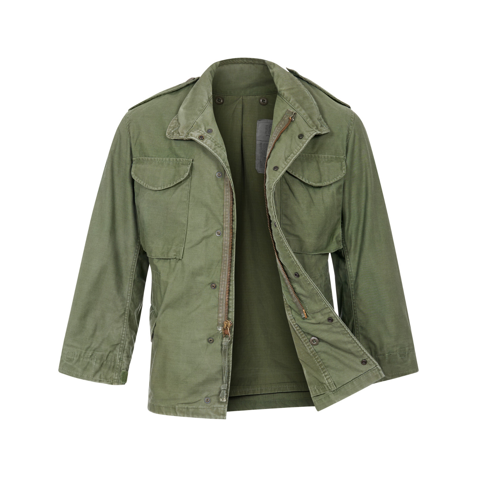 M65 Jacket Genuine US Army Surplus Vintage Military War Combat Field Coat Olive