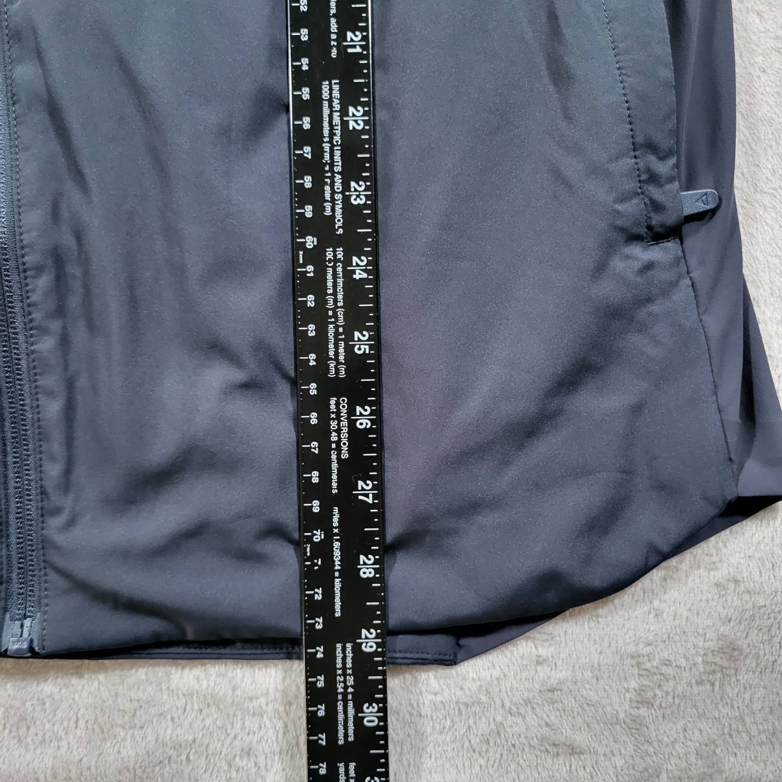 Nomatic Outset Hooded Jacket Mens XL Dark Blue Full Zip Lightweight Travel
