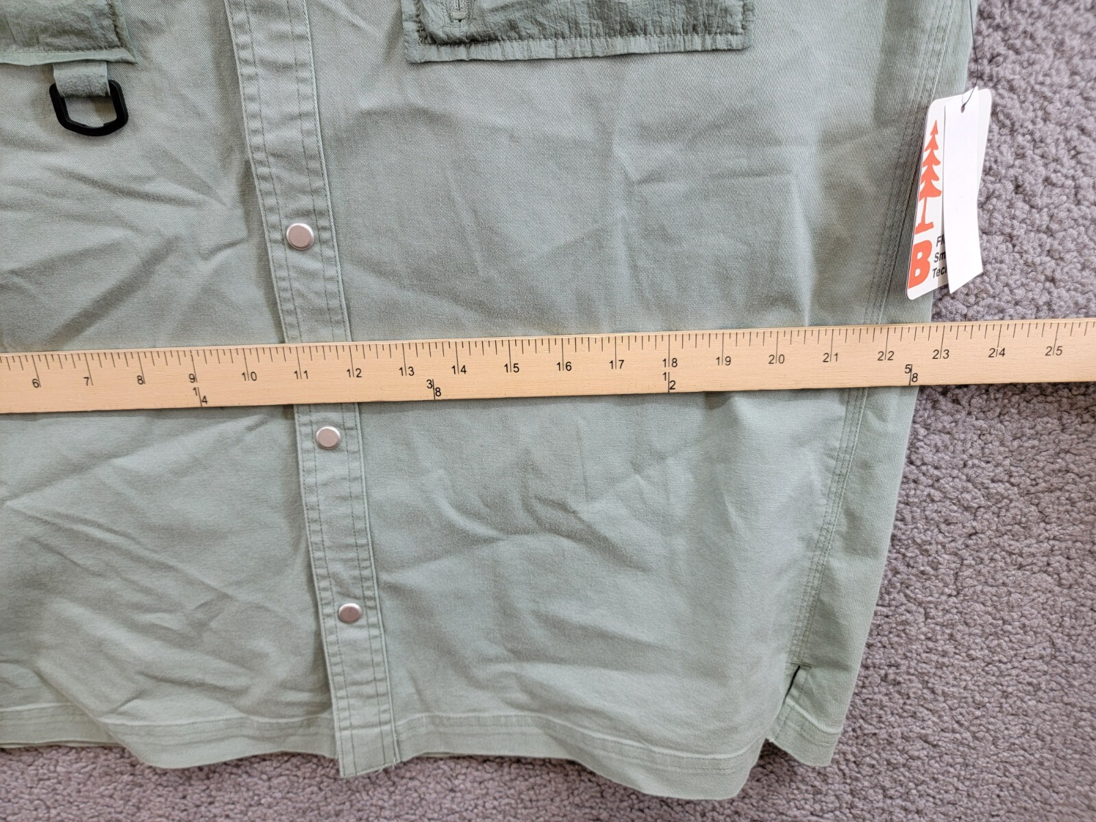 Bass Outdoor Relaxed Fit Solid Worker Shirt Jacket Men’s M Lily Pad Snap Closure