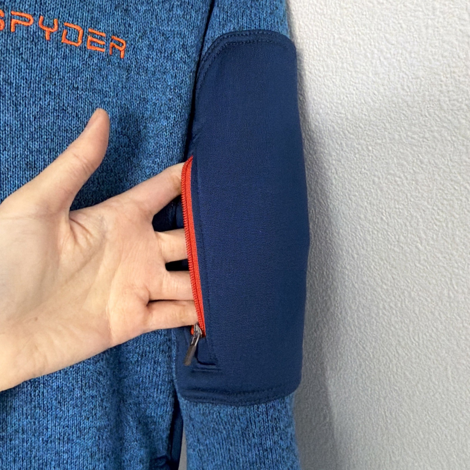 Spyder Wind Full Zip Jacket Men Size Medium Blue Color+US SELLER