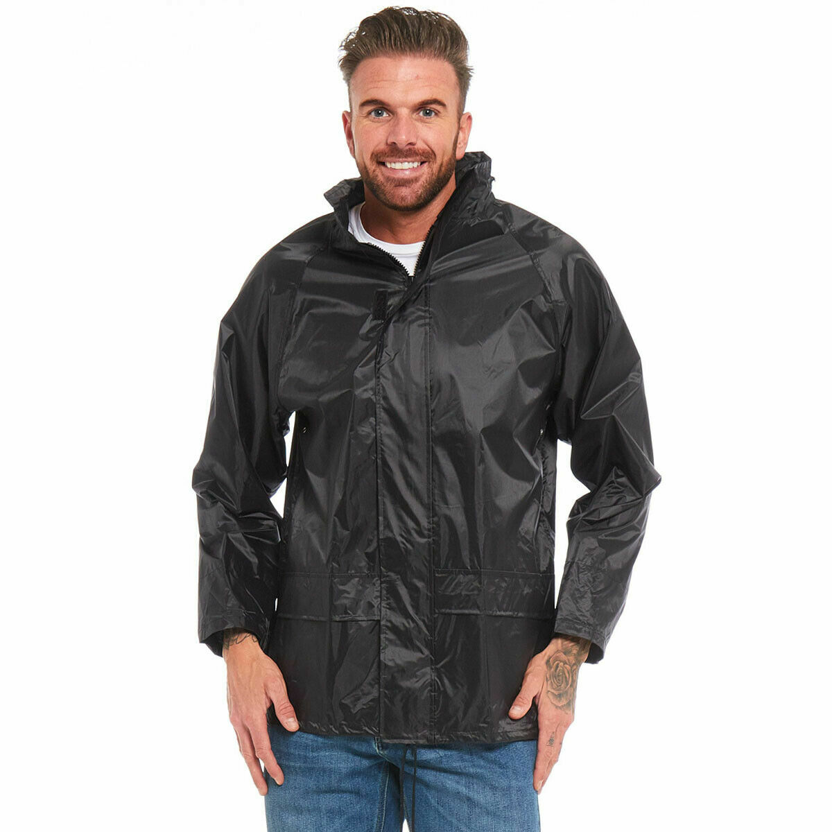 Arctic Storm 100% Waterproof Rain Jacket | Hooded Raincoat with Taped Seams