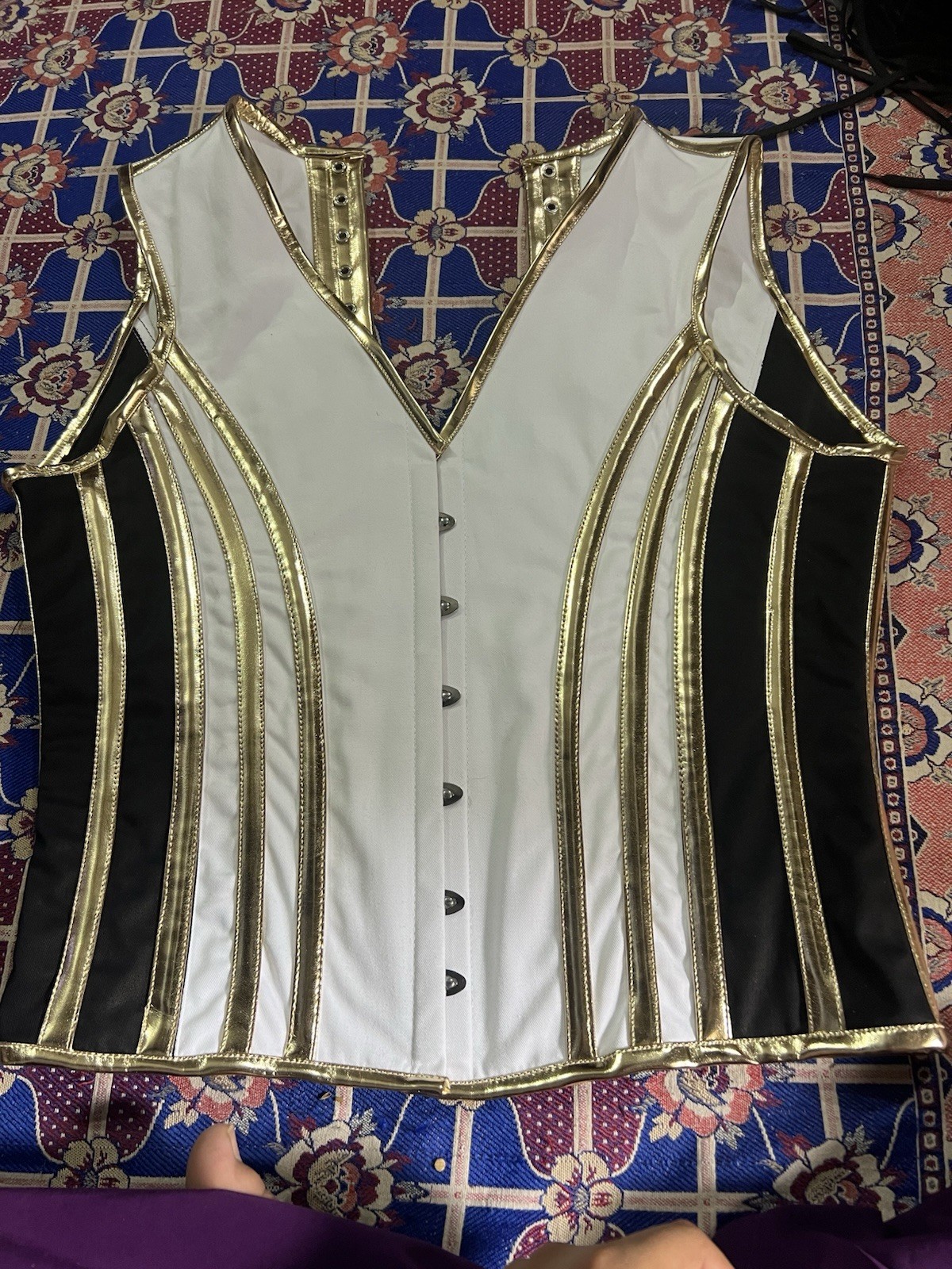 Mens STEAMPUNK Steel Boned Waistcoat Corset Victorian GOTHIC Fashion Vest USA