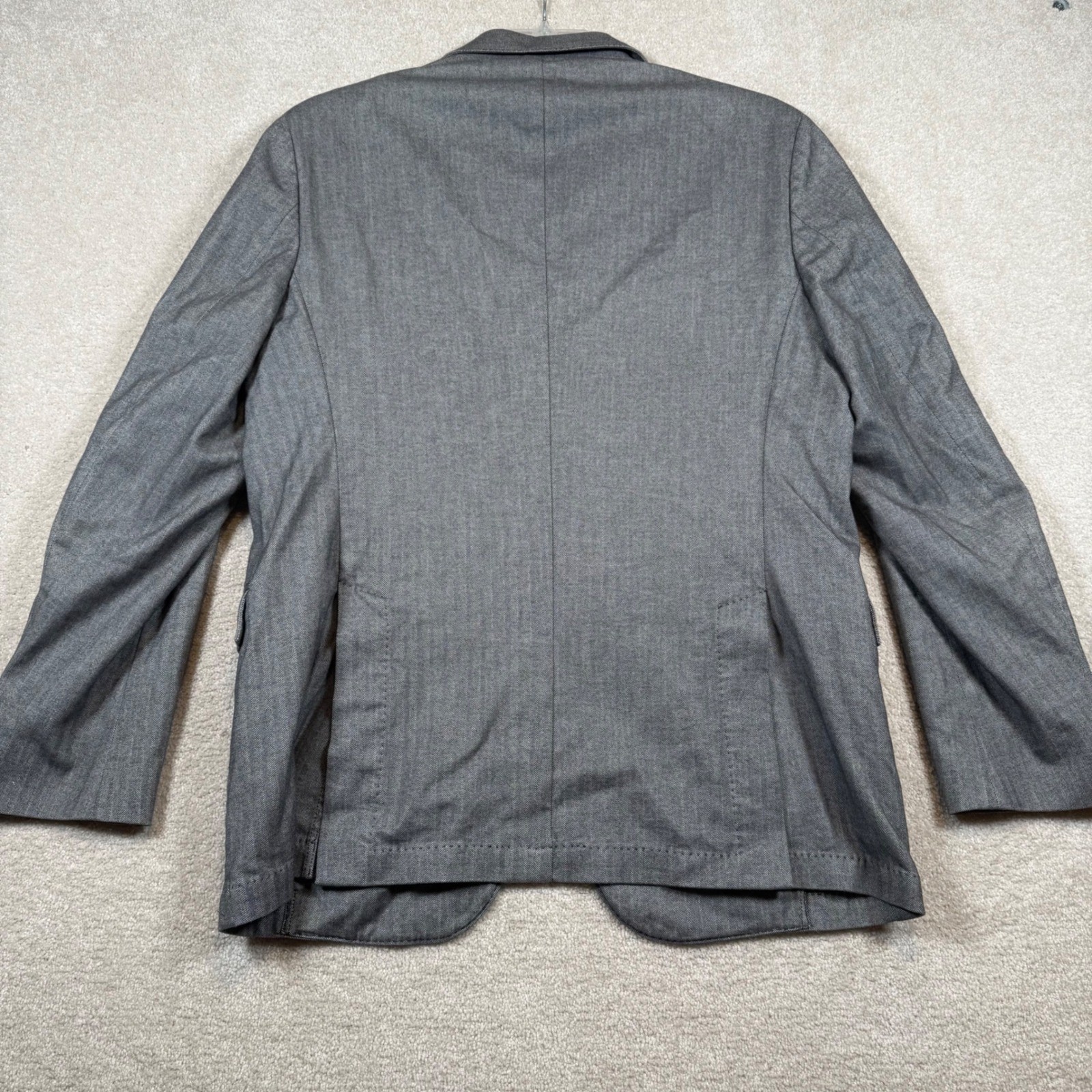 Brooks Brothers Red Fleece 42R Sport Coat Blazer Gray Herringbone Two Button