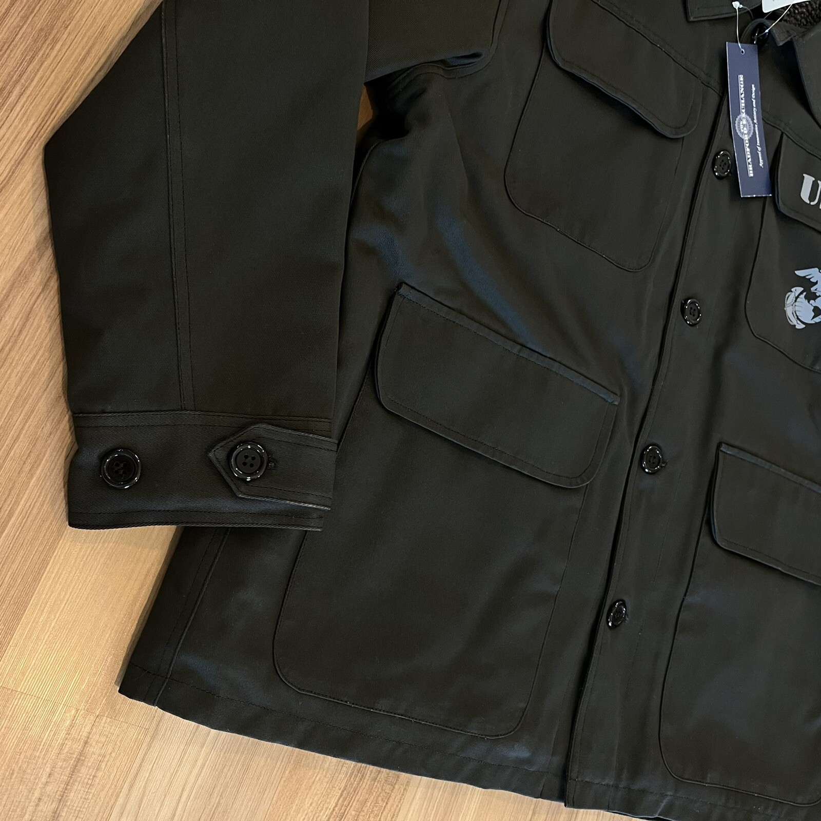 The Bradford Exchange UNITED STATES MARINE CORPS Large Black Field Jacket USMC