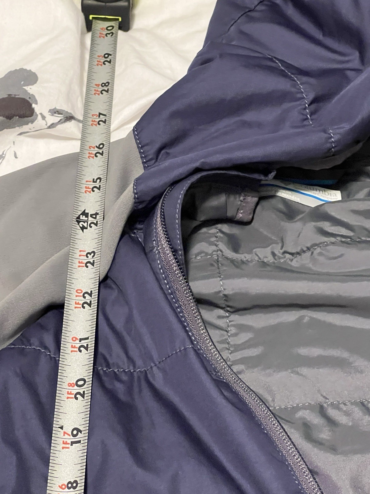 Columbia Full Zip Blue/Grey Light Jacket Men’s Medium Casual Hiking Fall/spring