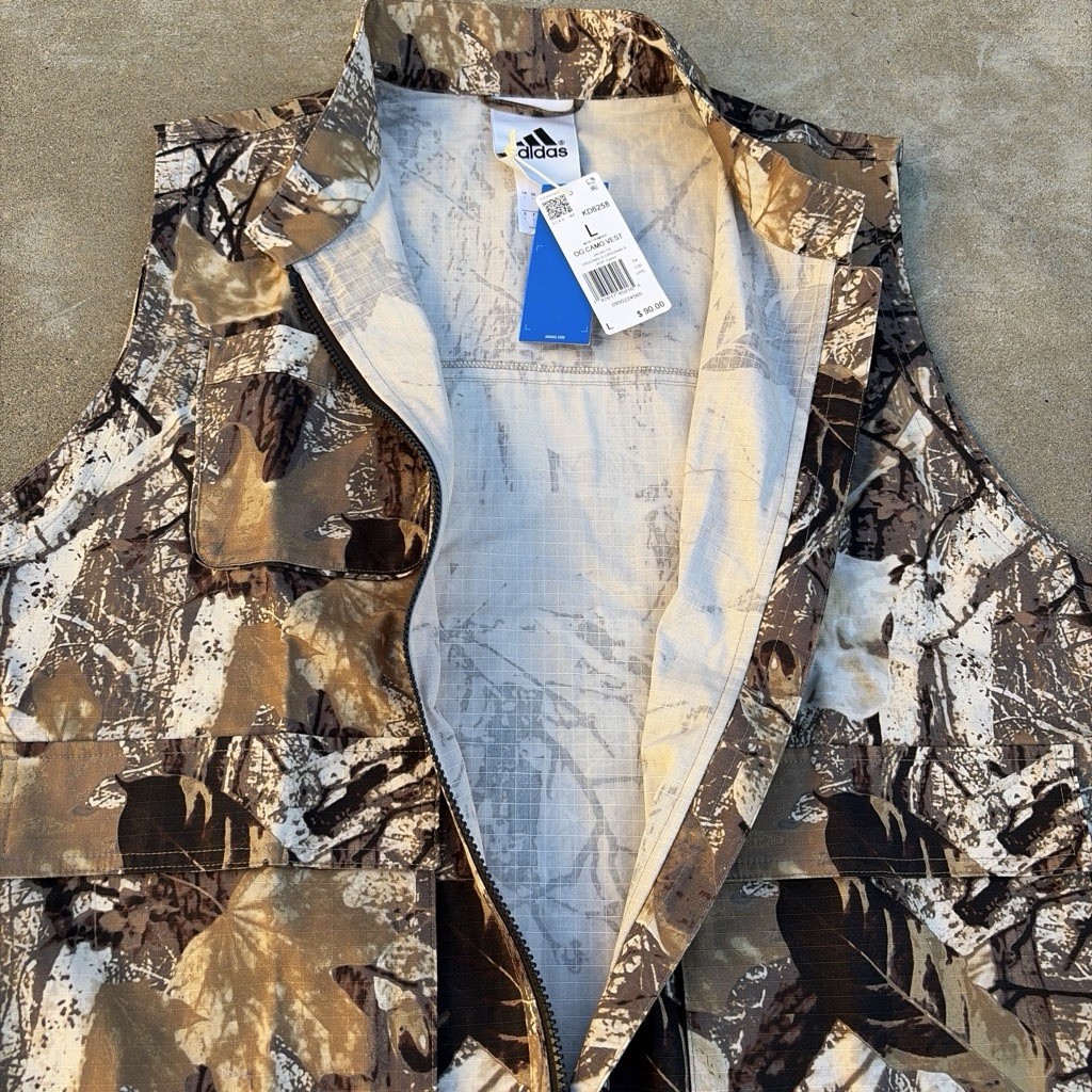 NWT Adidas Originals Camo Vest Men’s Size L KD6258