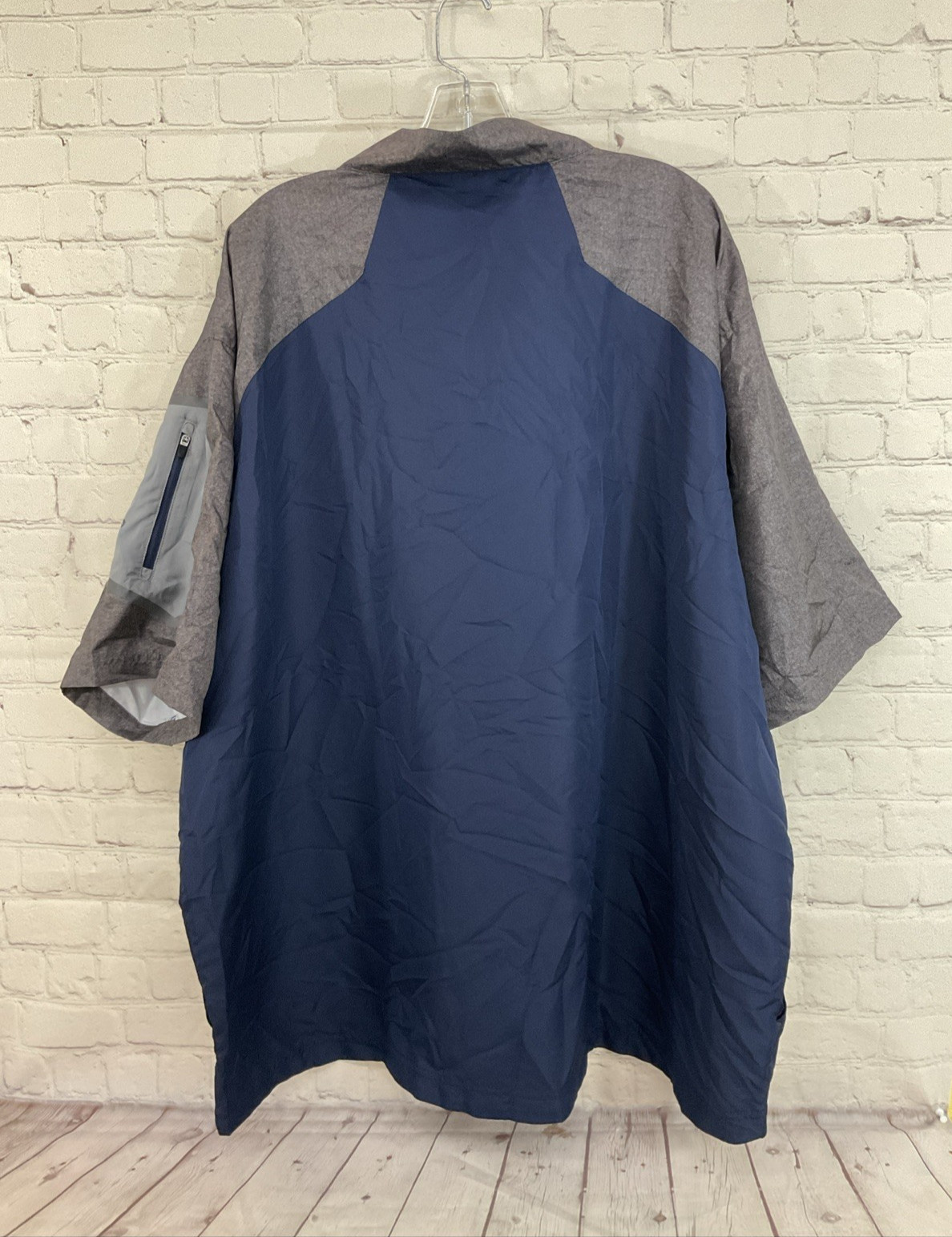 Holloway Adult’s 100% Polyester Short-Sleeve Lightweight Windbreaker Navy XXXL