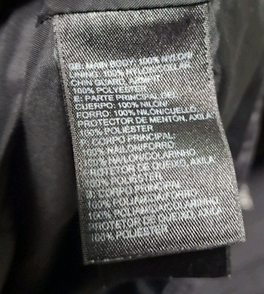 The North Face HyVent Jacket Mens Medium Black Waterproof Rain Shell Coat Zip In