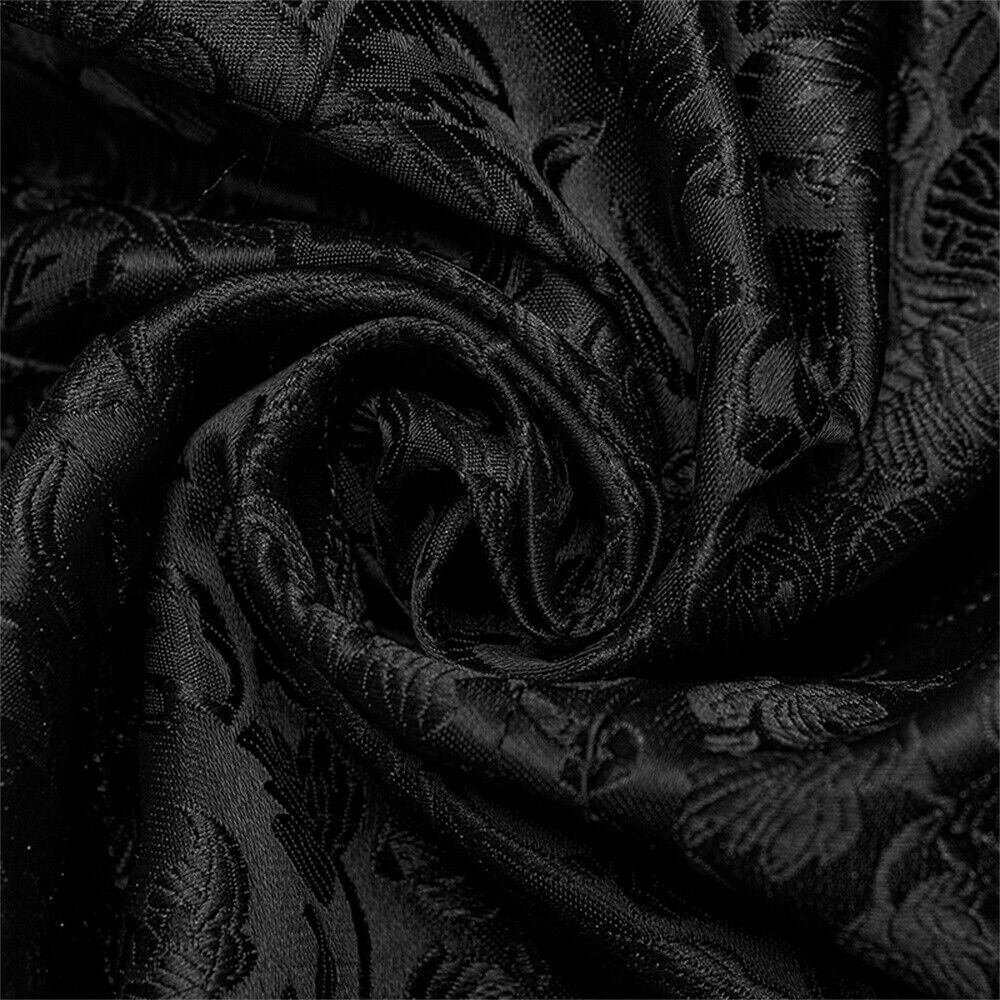 PUNK RAVE Men Black Steampunk Gothic Vampire Visual Jacquard Vests Waistcoat